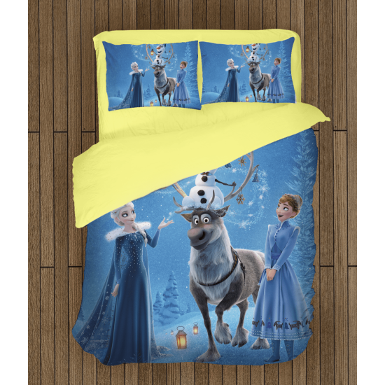 Povlečení s přikrývkou Ledové Kkrálovství - Frozen Princesses