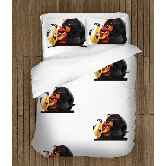 Povlečení s přikrývkou - Angry Birds white
