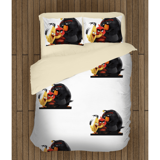 Povlečení s přikrývkou - Angry Birds white