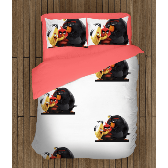 Povlečení s přikrývkou - Angry Birds white