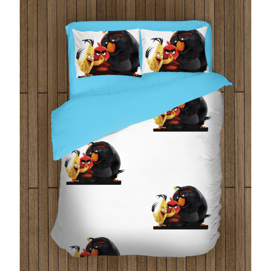 Povlečení s přikrývkou - Angry Birds white