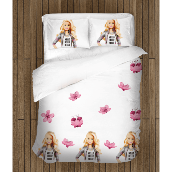 Povlečení s přikrývkou Barbie -  Barbie Flowers