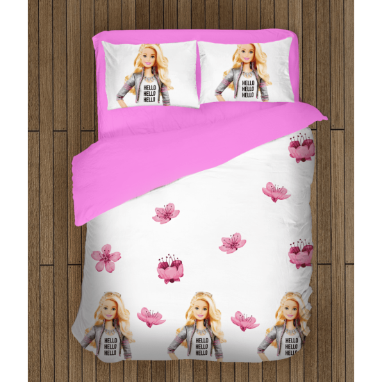 Povlečení s přikrývkou Barbie -  Barbie Flowers
