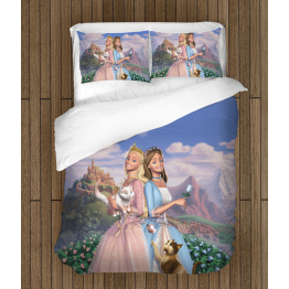 Povlečení s přikrývkou- Barbie Princesses