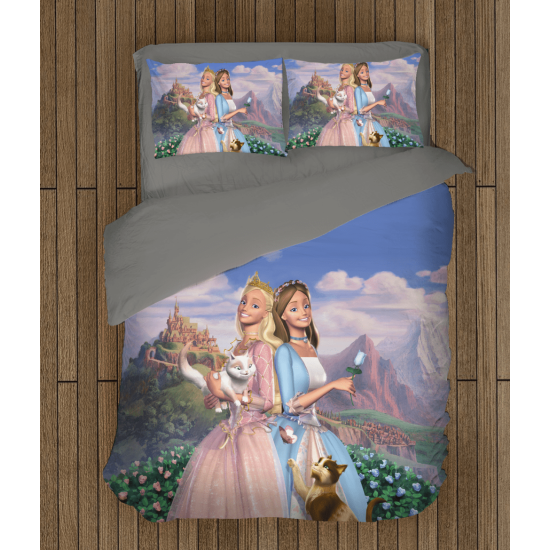 Povlečení s přikrývkou- Barbie Princesses
