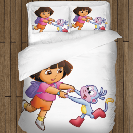 Povlečení s přikrývkou Dora průzkumnice - Dora and Monkey