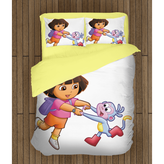 Povlečení s přikrývkou Dora průzkumnice - Dora and Monkey