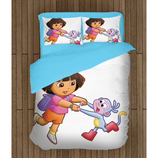 Povlečení s přikrývkou Dora průzkumnice - Dora and Monkey