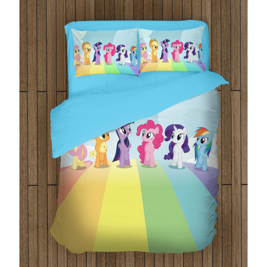Dětské povlečení s přikrývkou - Little Pony Rainbow