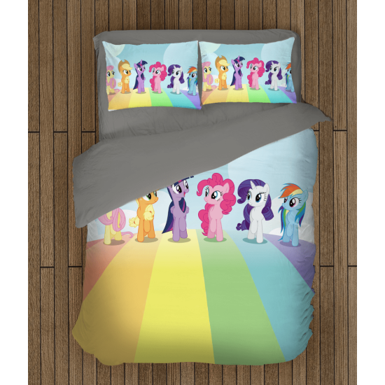 Dětské povlečení s přikrývkou - Little Pony Rainbow