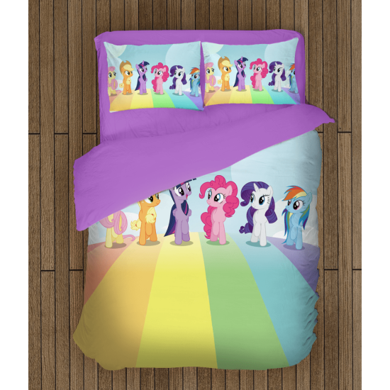 Dětské povlečení s přikrývkou - Little Pony Rainbow