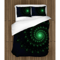 3D povlečení s přikrývkou - Green Spiral