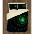 3D povlečení s přikrývkou - Green Spiral