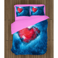 3D povlečení s přikrývkou srdíčka - Ice Heart
