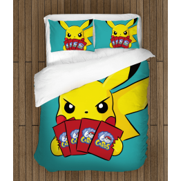 Povlečení s přikrývkou - Pikachu Cards