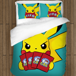 Povlečení s přikrývkou - Pikachu Cards