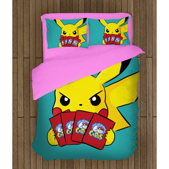 Povlečení s přikrývkou - Pikachu Cards