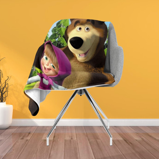 Fleecová deka Máša a Medvěd - Masha And The Bear