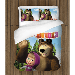 Povlečení s přikrývkou - Masha And The Bear