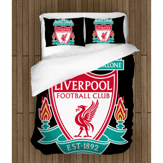 3D povlečení s přikrývkou - Liverpool Black