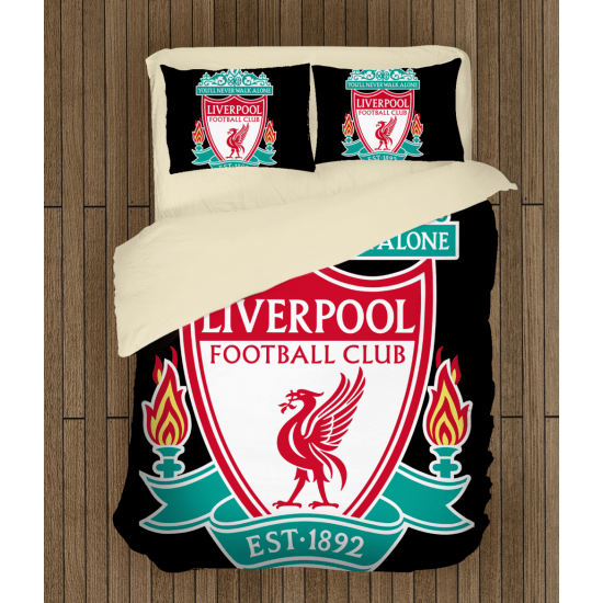 3D povlečení s přikrývkou - Liverpool Black