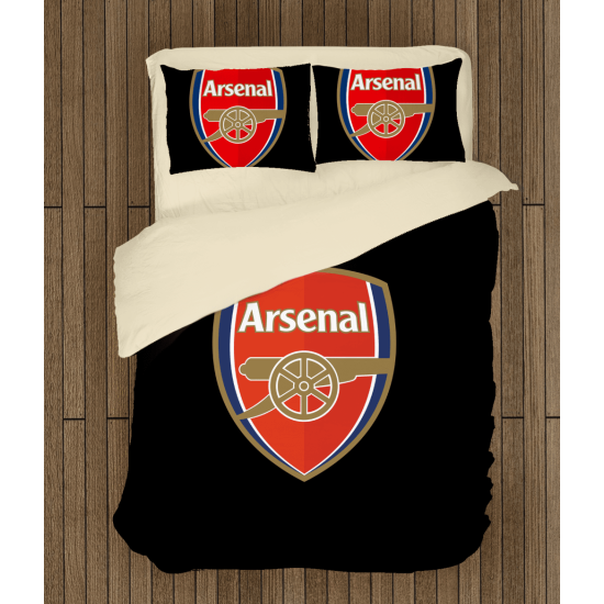 3D povlečení s přikrývkou - Arsenal Black