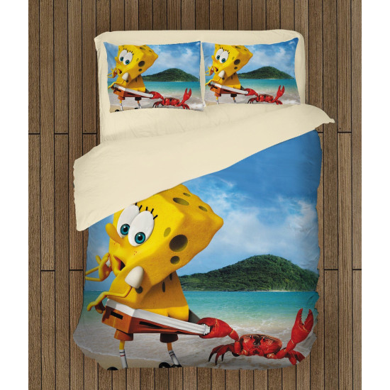 Povlečení s přikrývkou - Sponge Bob On The Beach