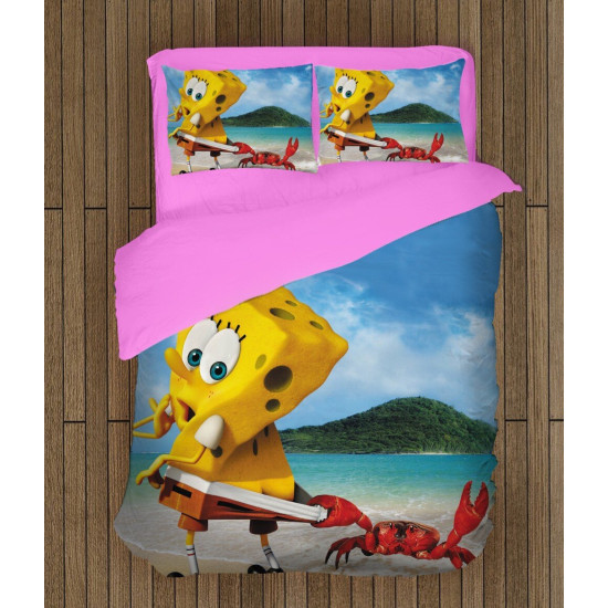 Povlečení s přikrývkou - Sponge Bob On The Beach
