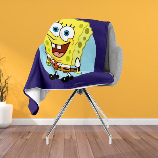 Kvalitni modrá deka - Sponge Bob