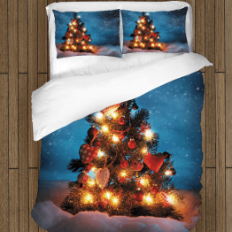 Vánoční povlečení s přikrývkou - Shiny Christmas Tree