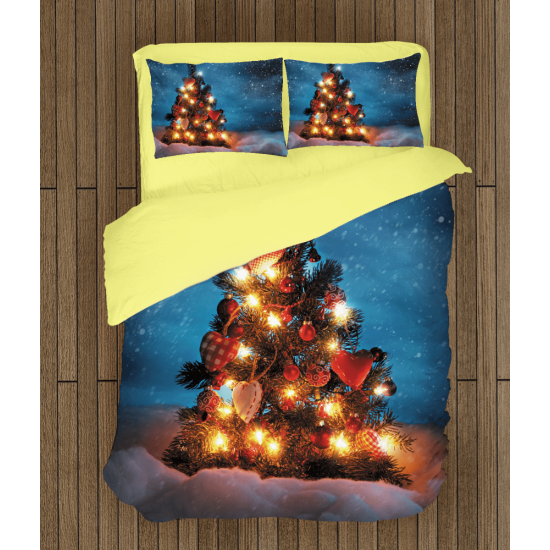 Vánoční povlečení s přikrývkou - Shiny Christmas Tree