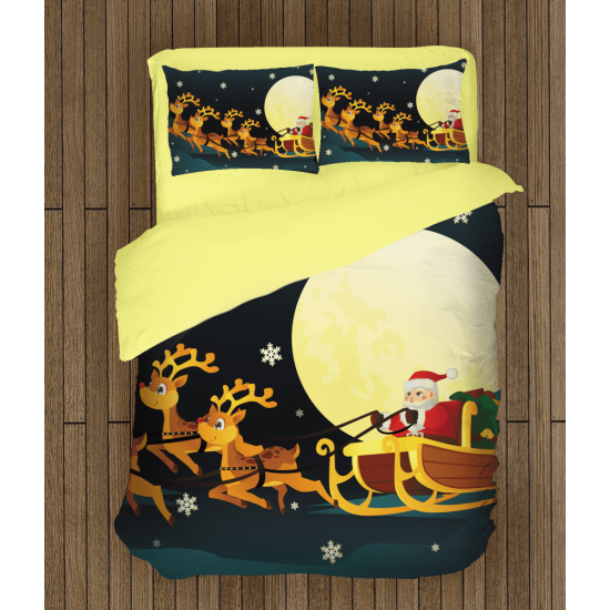 Vánoční přikrývka - Santa Claus in a Sledge
