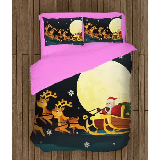 Vánoční přikrývka - Santa Claus in a Sledge