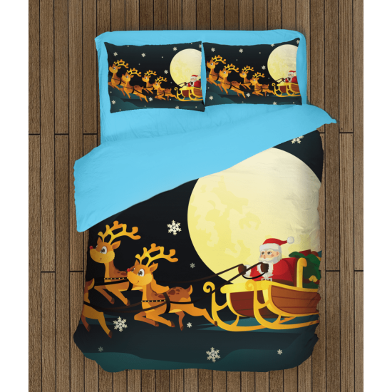 Vánoční přikrývka - Santa Claus in a Sledge