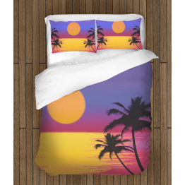 3D povlečení s přikrývkou - Sunset On The Sea