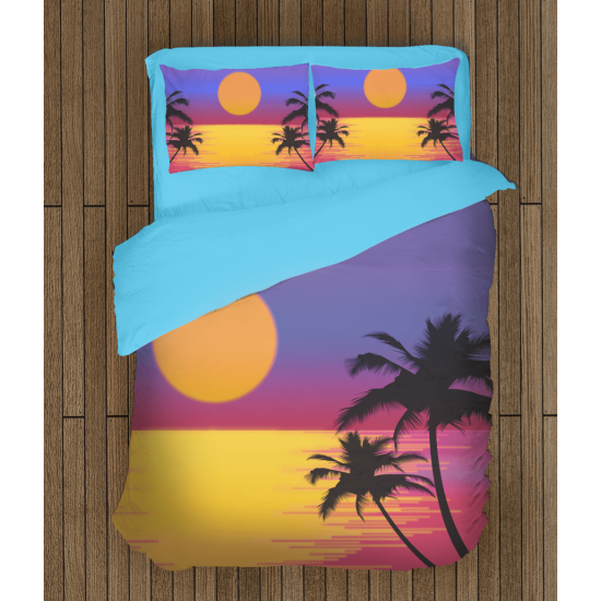 3D povlečení s přikrývkou - Sunset On The Sea