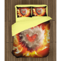 3D povlečení s přikrývkou - Burning heart