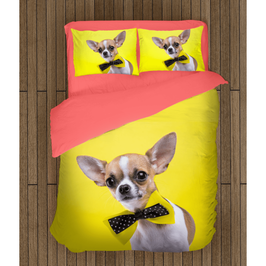3D povlečení s přikrývkou - Chihuahua dog