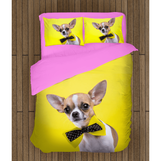 3D povlečení s přikrývkou - Chihuahua dog