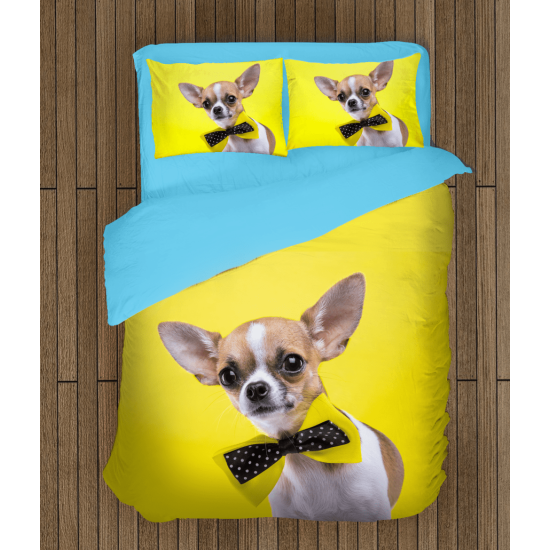 3D povlečení s přikrývkou - Chihuahua dog