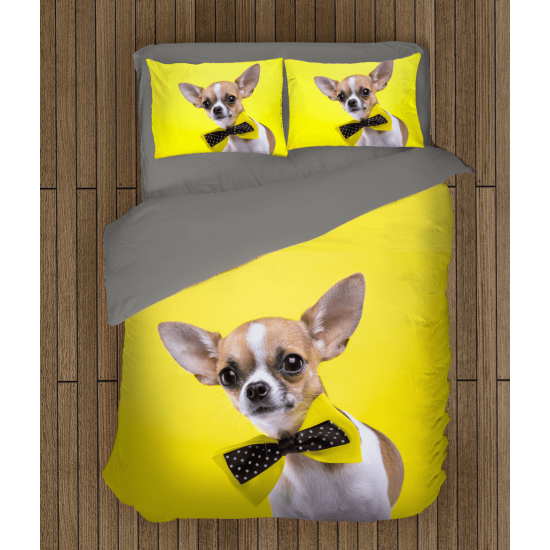 3D povlečení s přikrývkou - Chihuahua dog