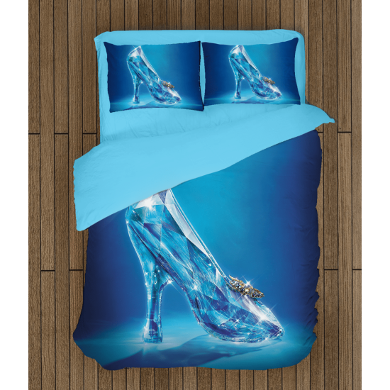 3D povlečení s přikrývkou - Cinderella Shoe