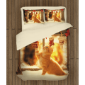 Povlečení s přikrývkou - Christmas Kitten