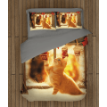 Povlečení s přikrývkou - Christmas Kitten
