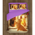 Povlečení s přikrývkou - Christmas Kitten