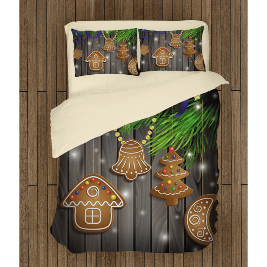 Vánoční povlečení s přikrývkou - Christmas Cookies