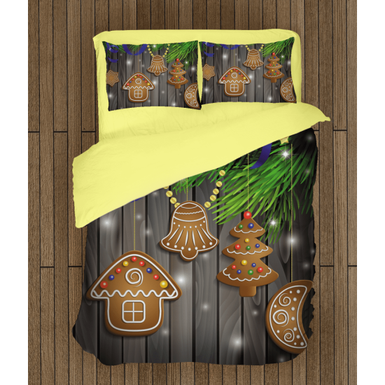 Vánoční povlečení s přikrývkou - Christmas Cookies