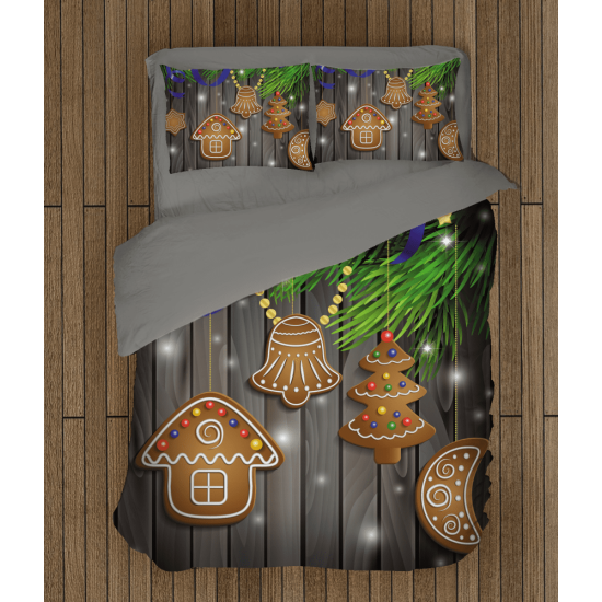 Vánoční povlečení s přikrývkou - Christmas Cookies