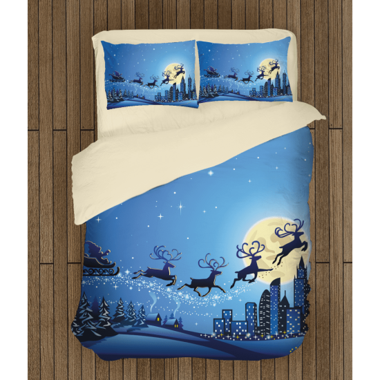 Vánoční povlečení s přikrývkou - Santa's Sledge