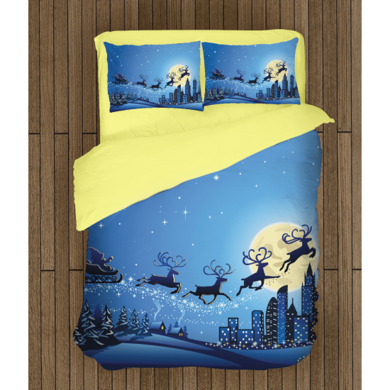 Vánoční povlečení s přikrývkou - Santa's Sledge